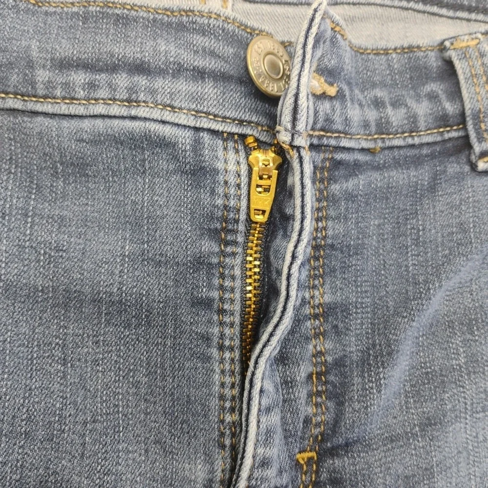 Lee Classic‎ Fit Women's 30x29 Straight Leg Stretch Denim Blue Jeans Dark